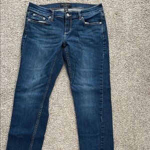 Banana Republic Blue Skinny Jeans with Faded Detailing
